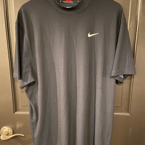 Nike Men’s Black T-Shirt with White Swoosh